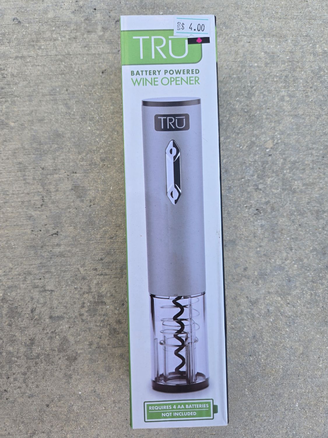 Battery powered wine opener