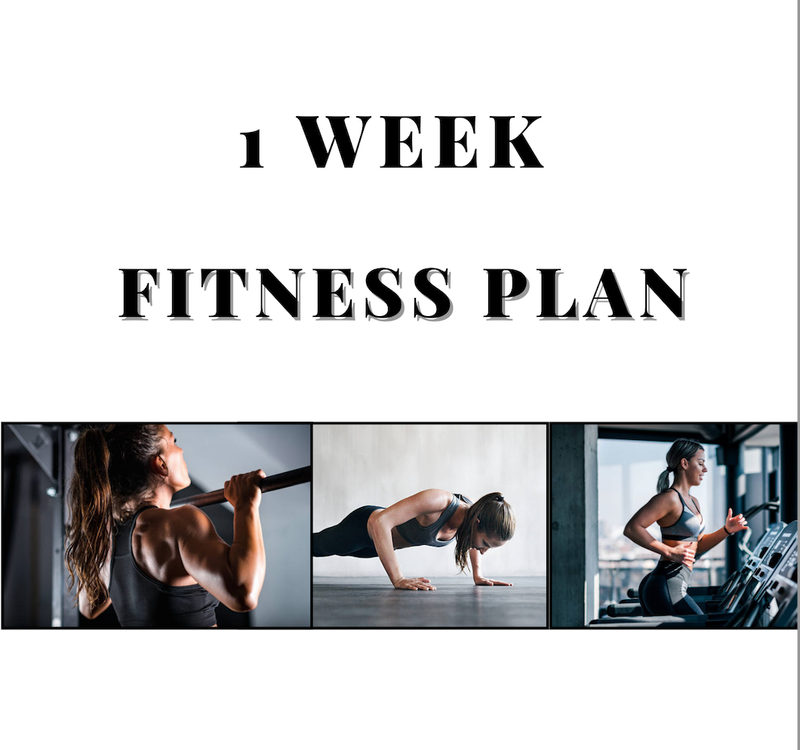 1 Week Fitness Plan