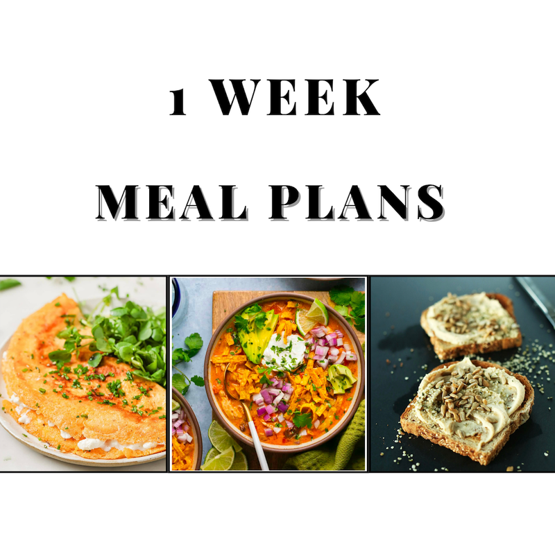 1 Week Meal Plans