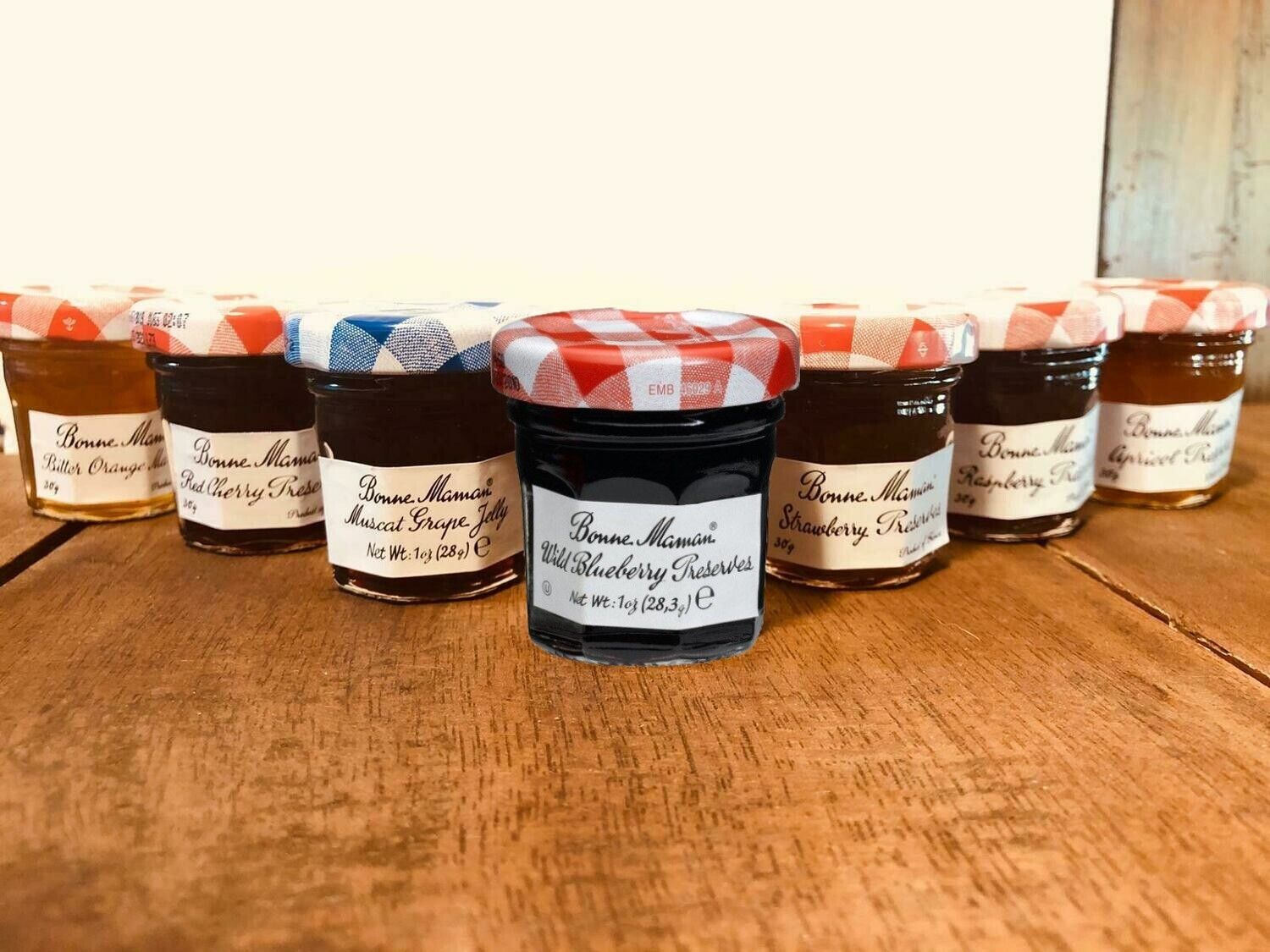 Cajitas de 7 mini mermeladas Bonne Maman