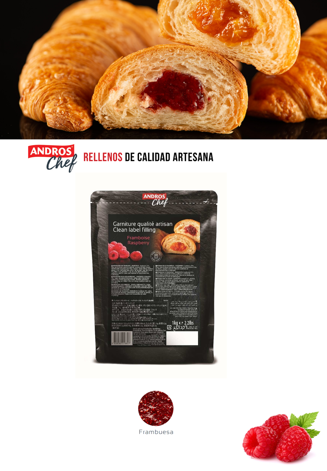 Relleno de frambuesa horneable 70%