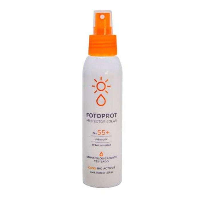 Protector solar FPS 55 + UVB & UVA - Spray invisible x125 ml