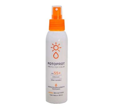 Protector solar FPS 55 + UVB & UVA - Spray invisible x125 ml