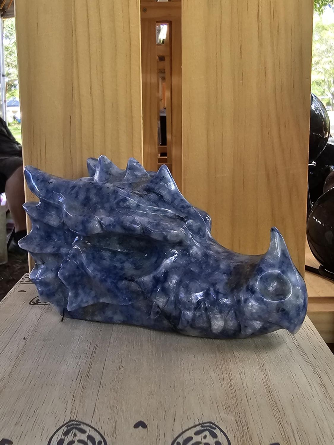 Dragon Head - Blue Spotted Jasper