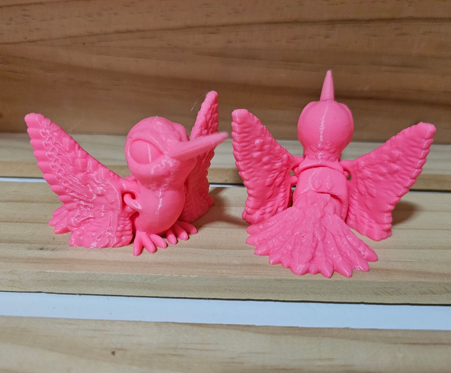 3D Printed Flexi Hummingbird - Large - Pink