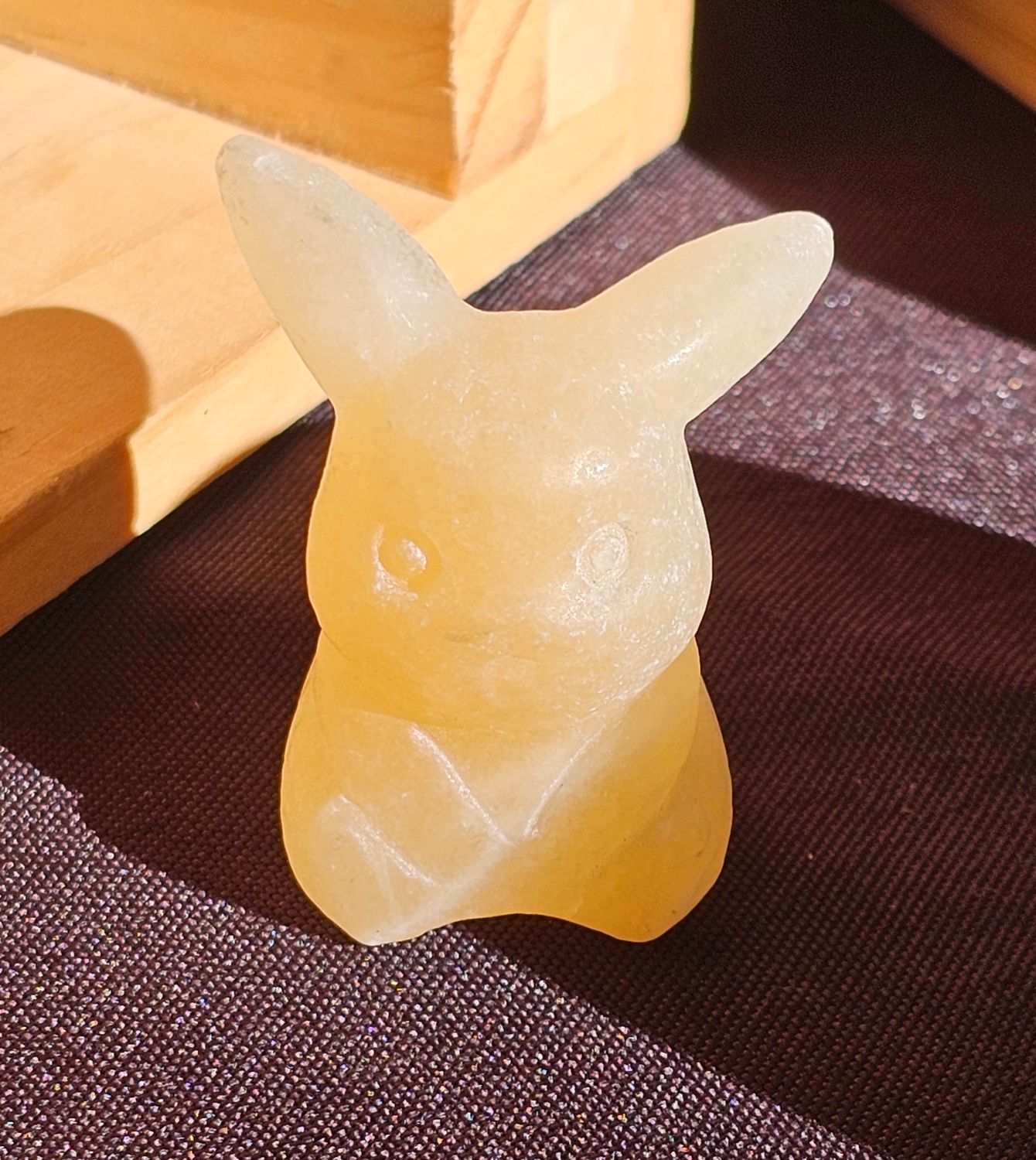 Pikachu yellow calcite (small)