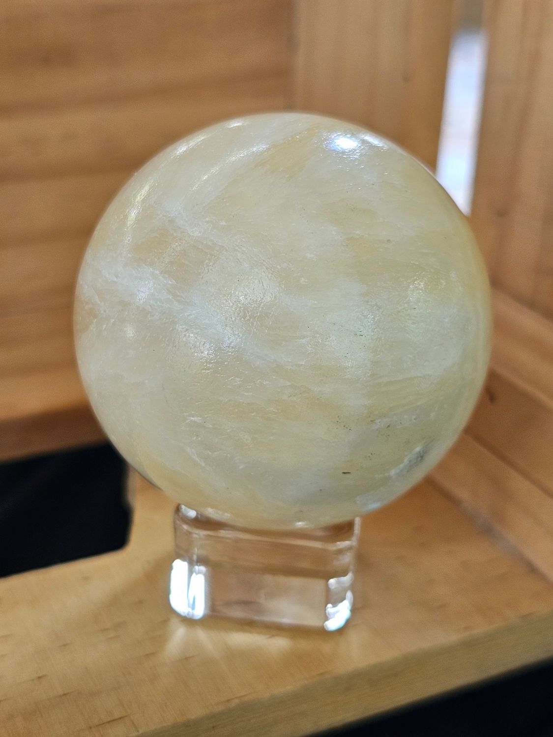 Sphere Yellow Calcite