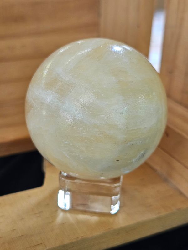 Sphere Yellow Calcite