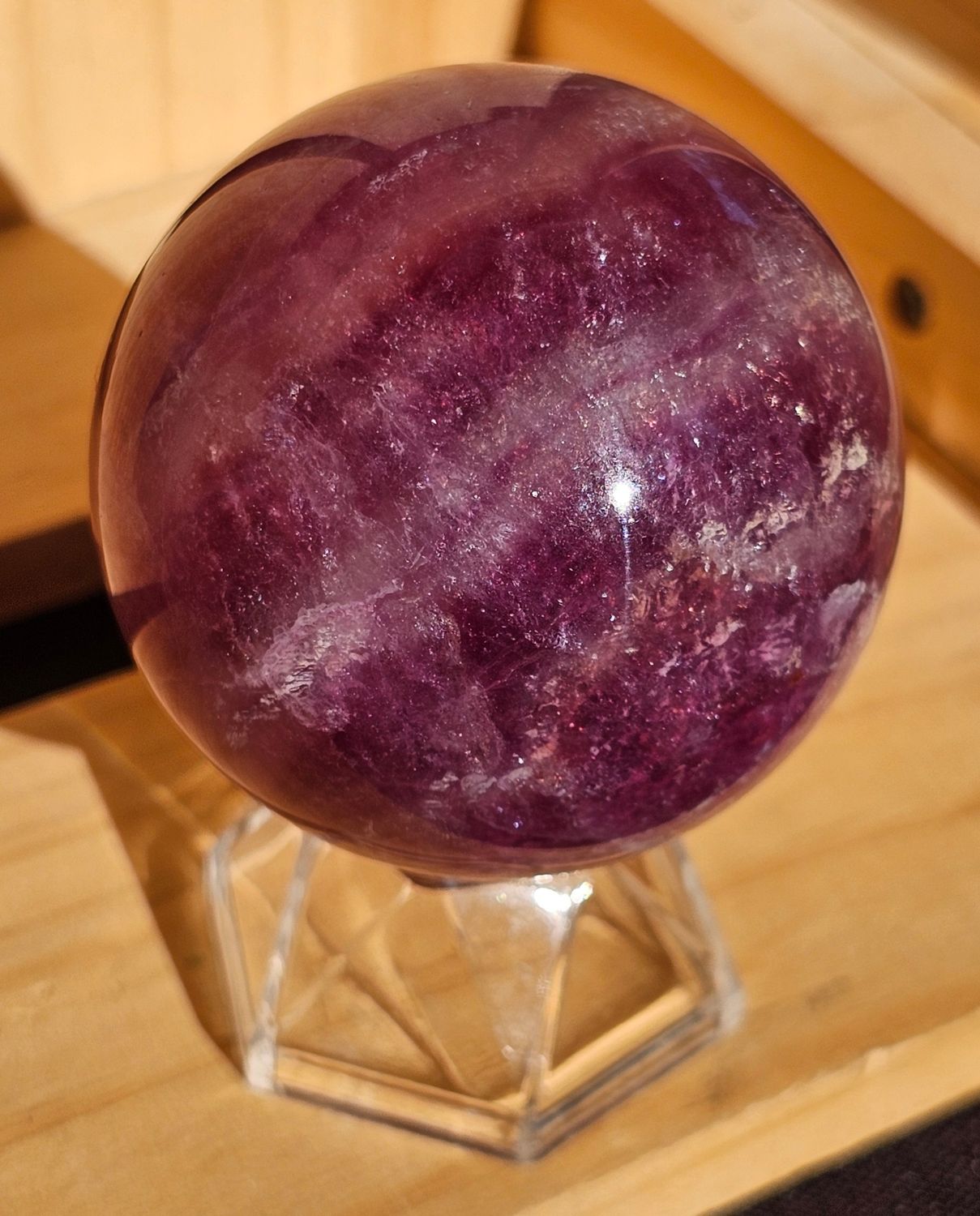 Sphere purple fluorite