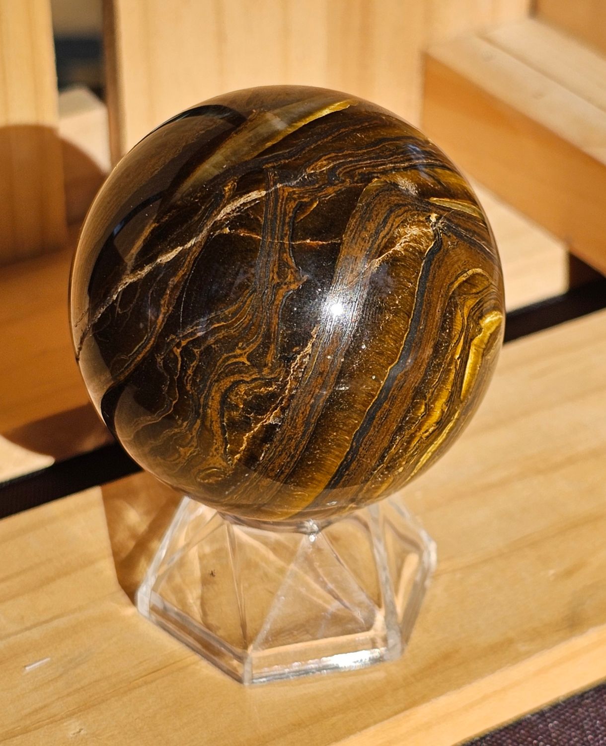 Sphere Tiger eye / tiger iron