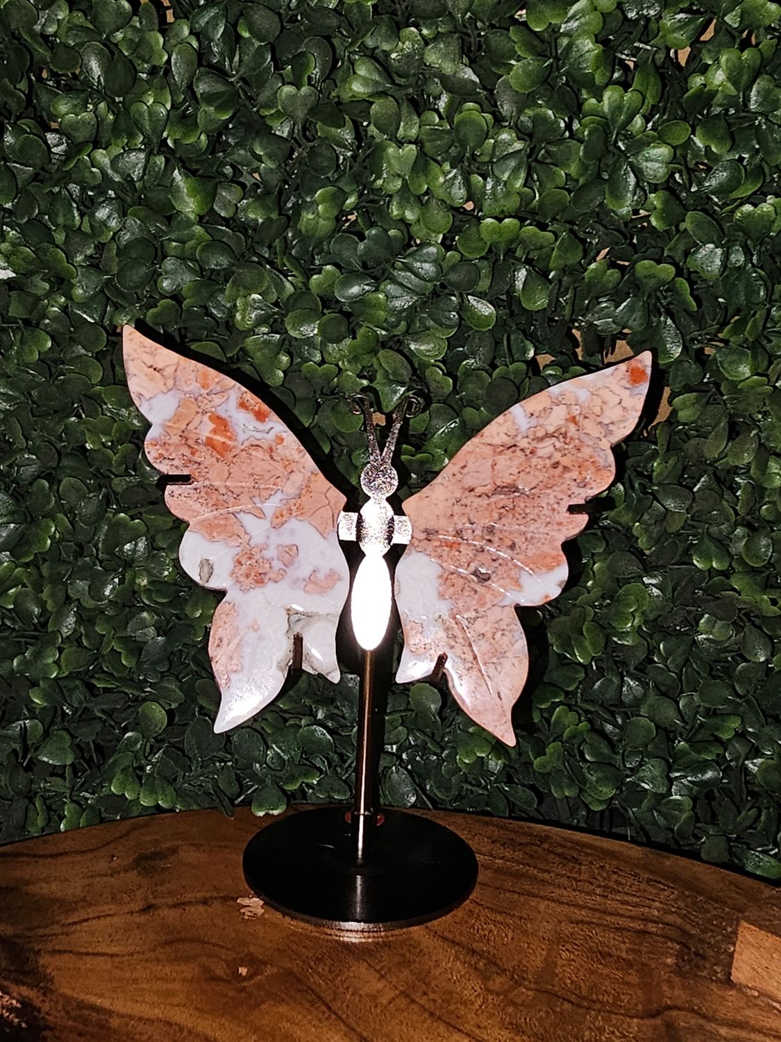 Butterfly Wings Pink Agate