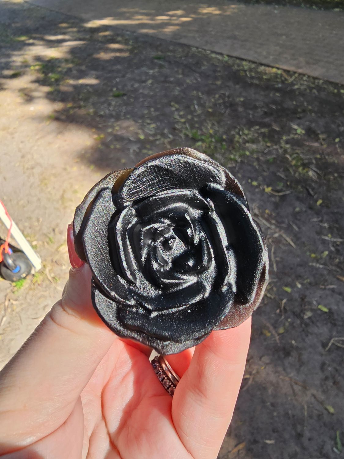 Rose - Black Obsidian Small