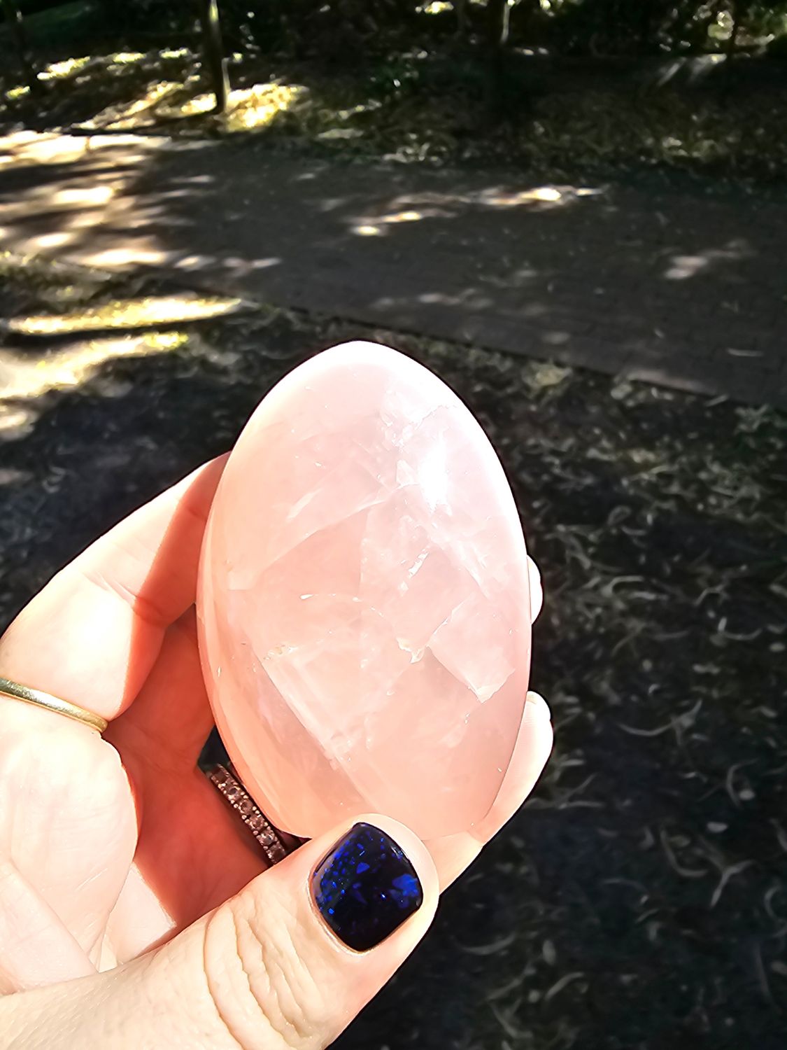 Rose quartz freeform