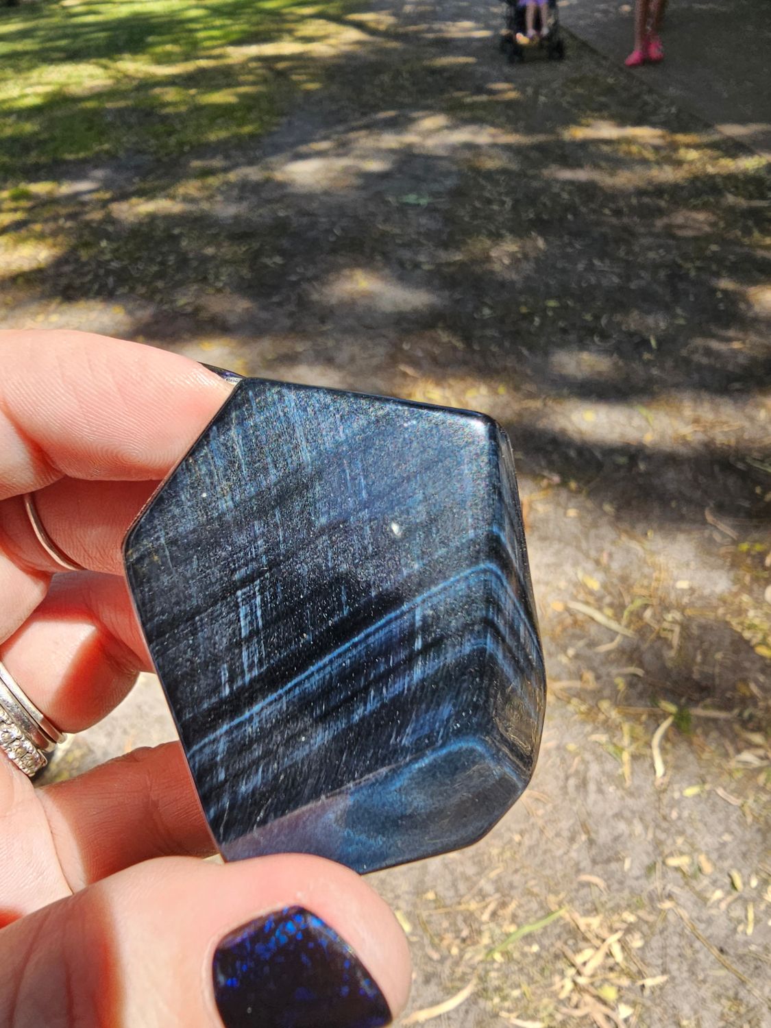 Blue Tiger eye freeform