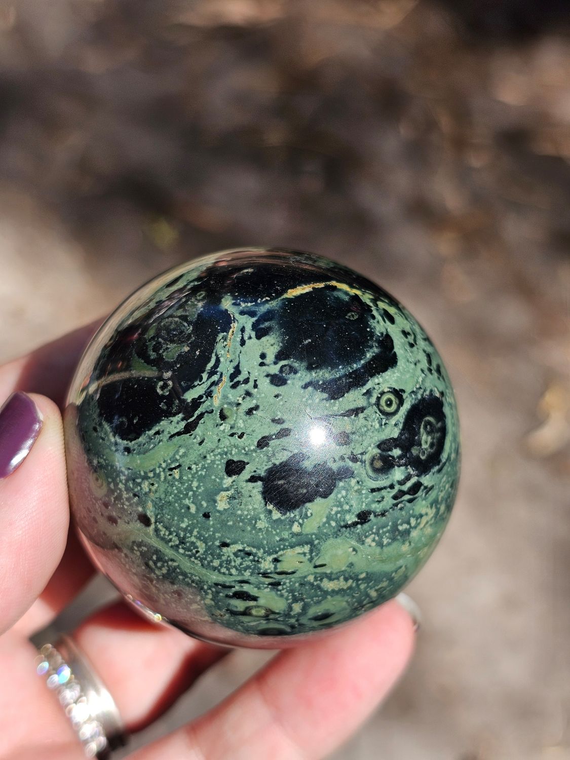 Kambaba Jasper Sphere