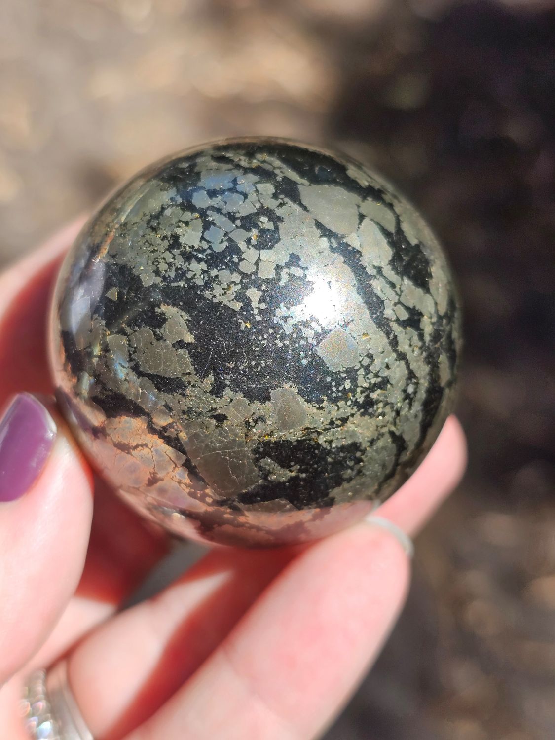 Pyrite sphere