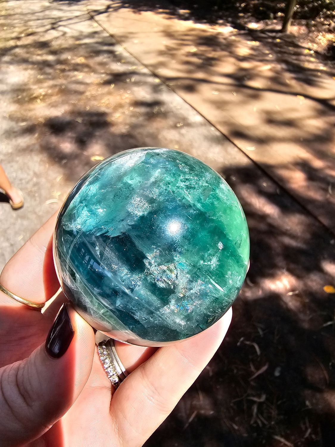 Fluorite sphere