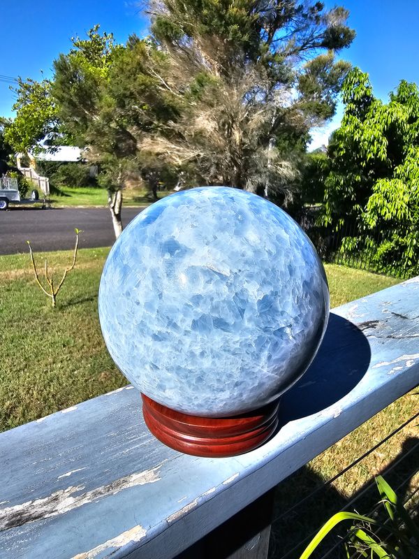 Blue Calcite sphere