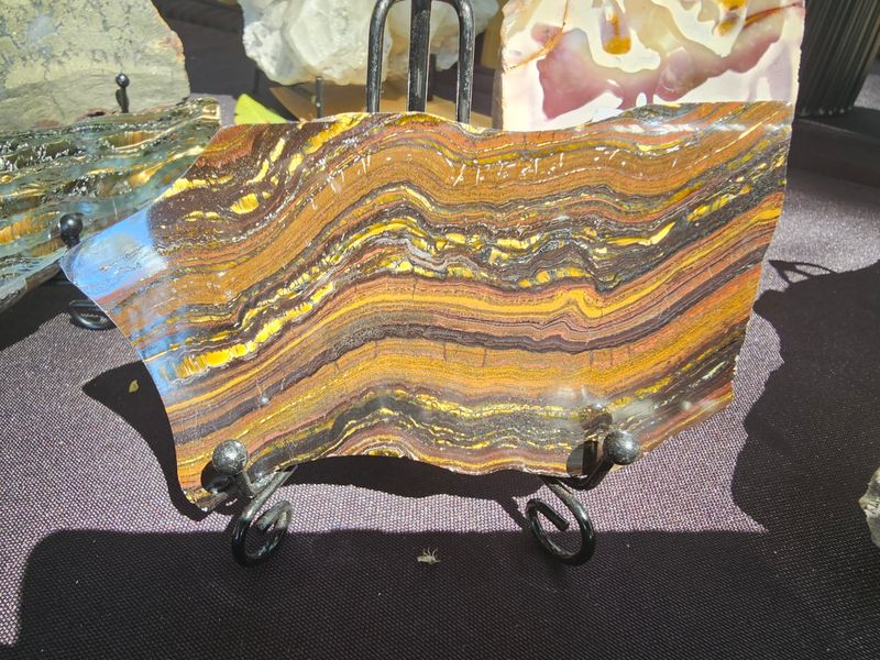 Tiger iron slab