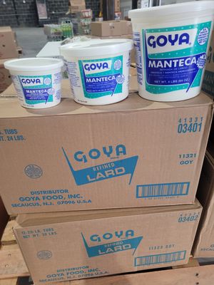 Goya Manteca Lard 24/16oz =1 LB