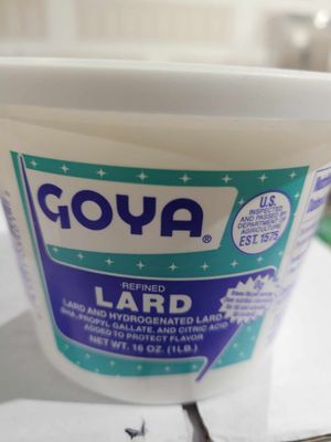 Goya Manteca Lard 12/4 LB