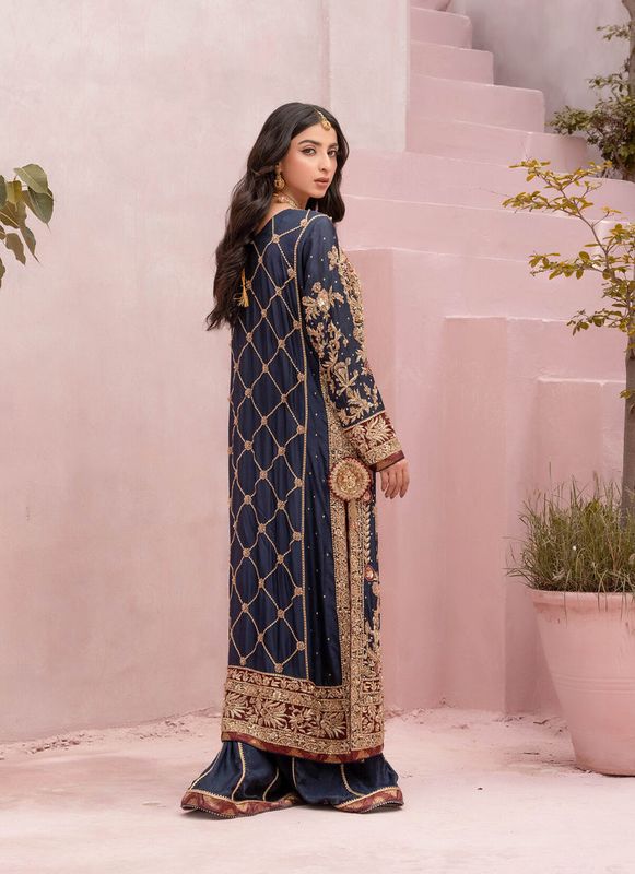 Formal Dress - Navy Blue F0W0-06