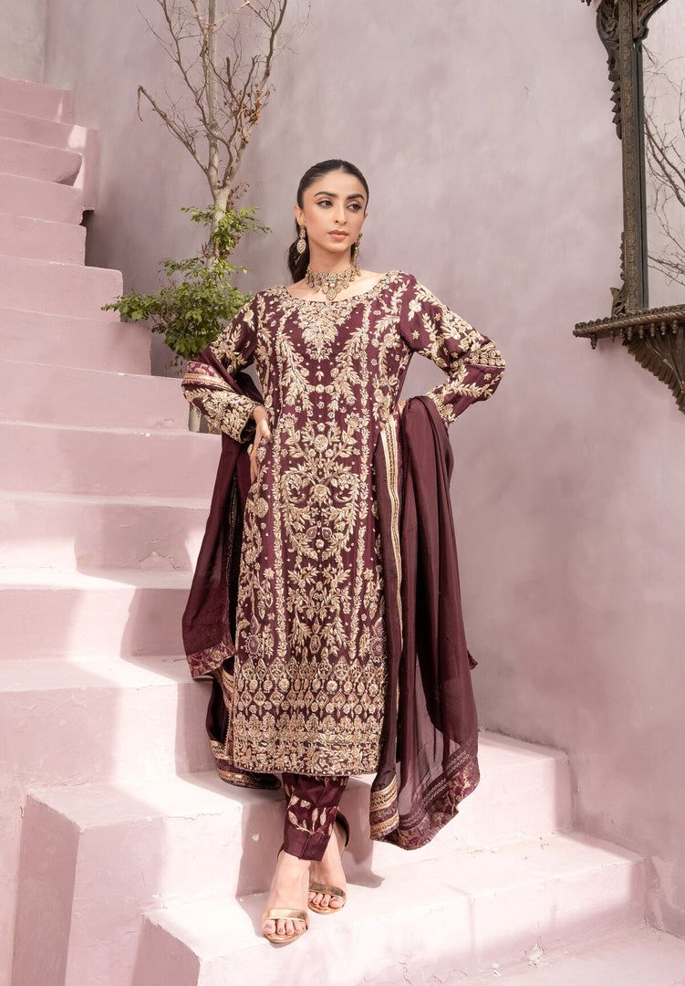 Formal Dress - Maroon - F0W0-04