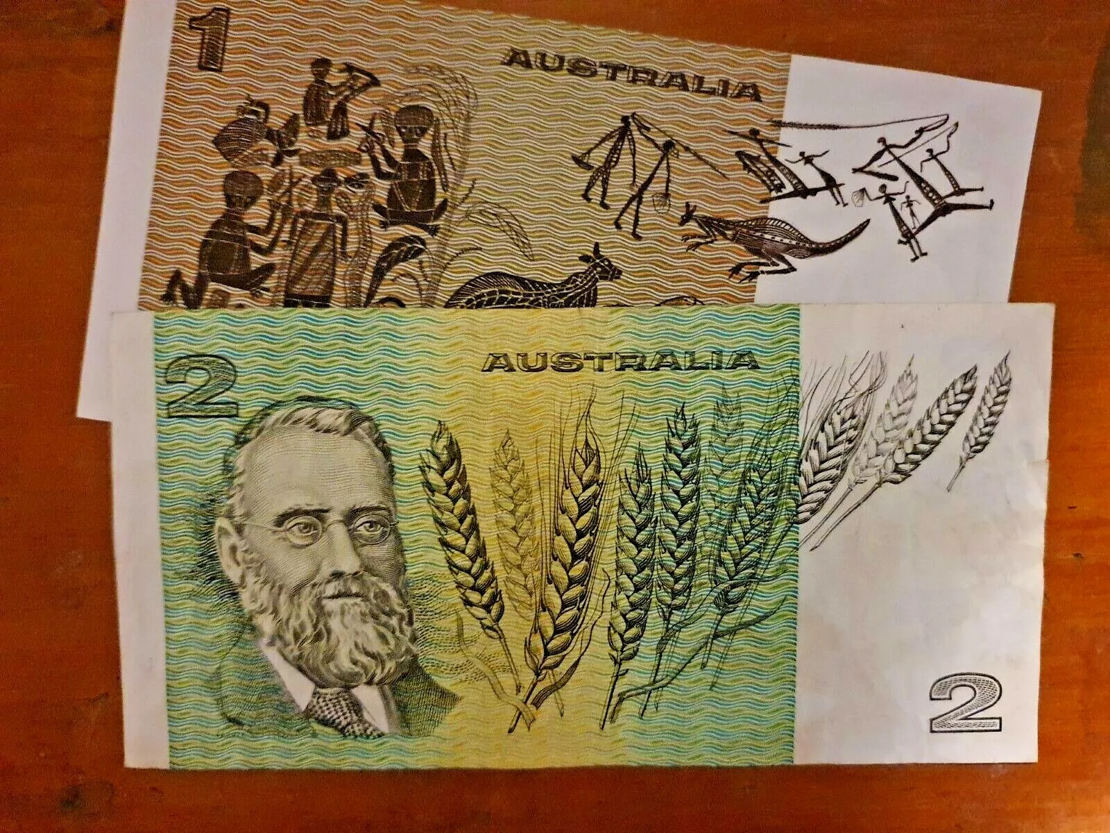 Genuine Old $1 & $2 Paper Banknotes