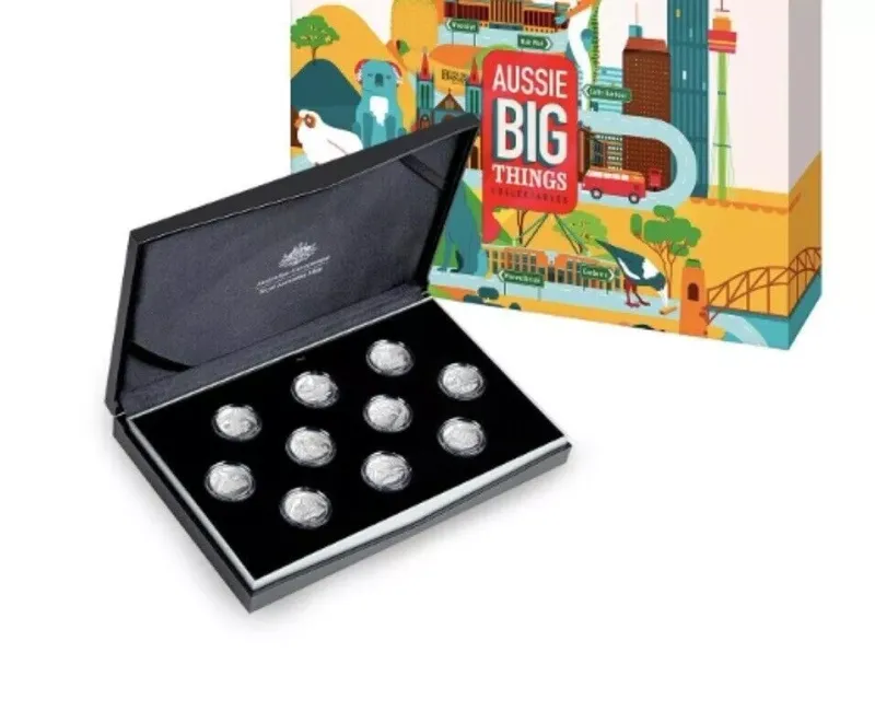 2023 Aussie BIG Things Ten coin Fine Silver Proof Set