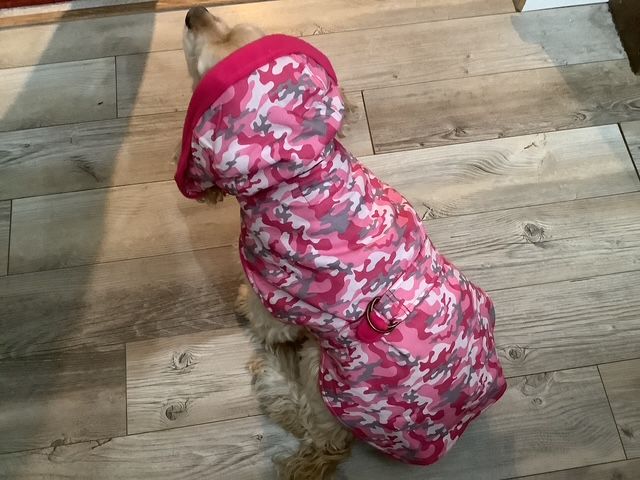 Manteau camouflage rose / Pink camouflage coat