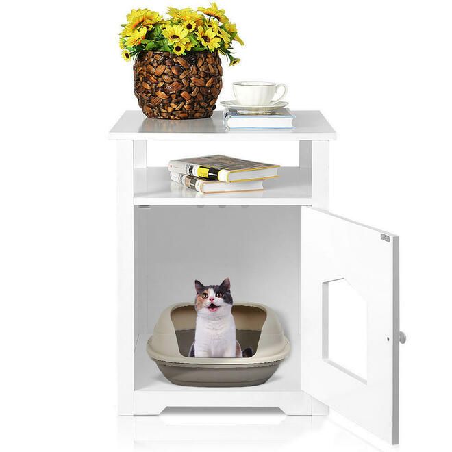 Meuble maison litière ou lit pour chat et chien
