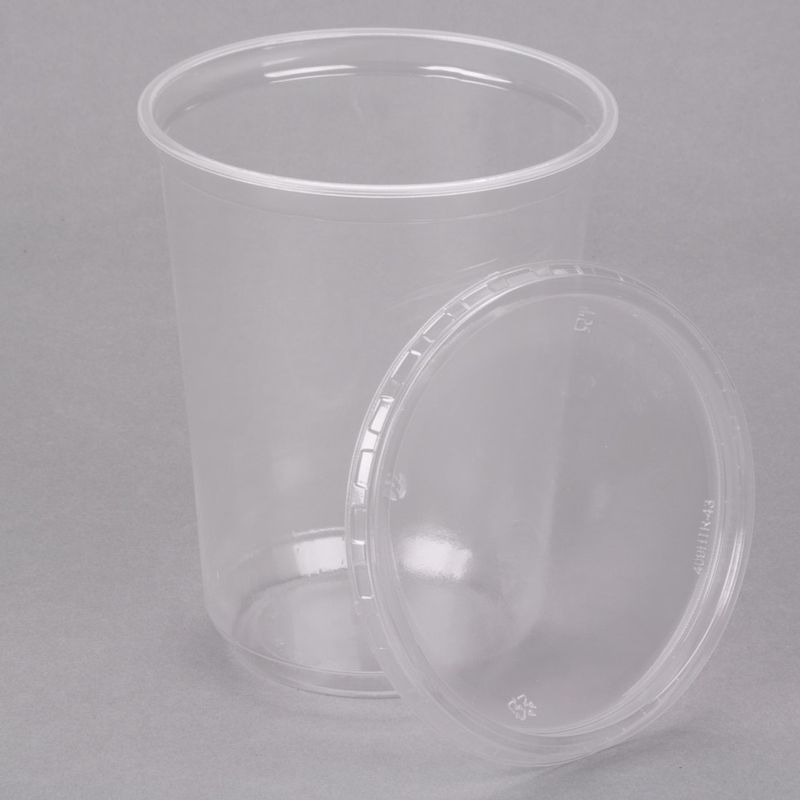 Contenant Deli Cup avec couvercle / Deli Cup container with lid.