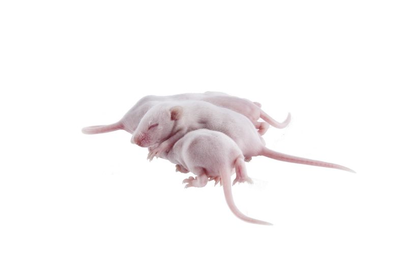 Souris vivante Fuzzy (Blanchon) 4-6 grammes (Vendu à l&#39;unité)