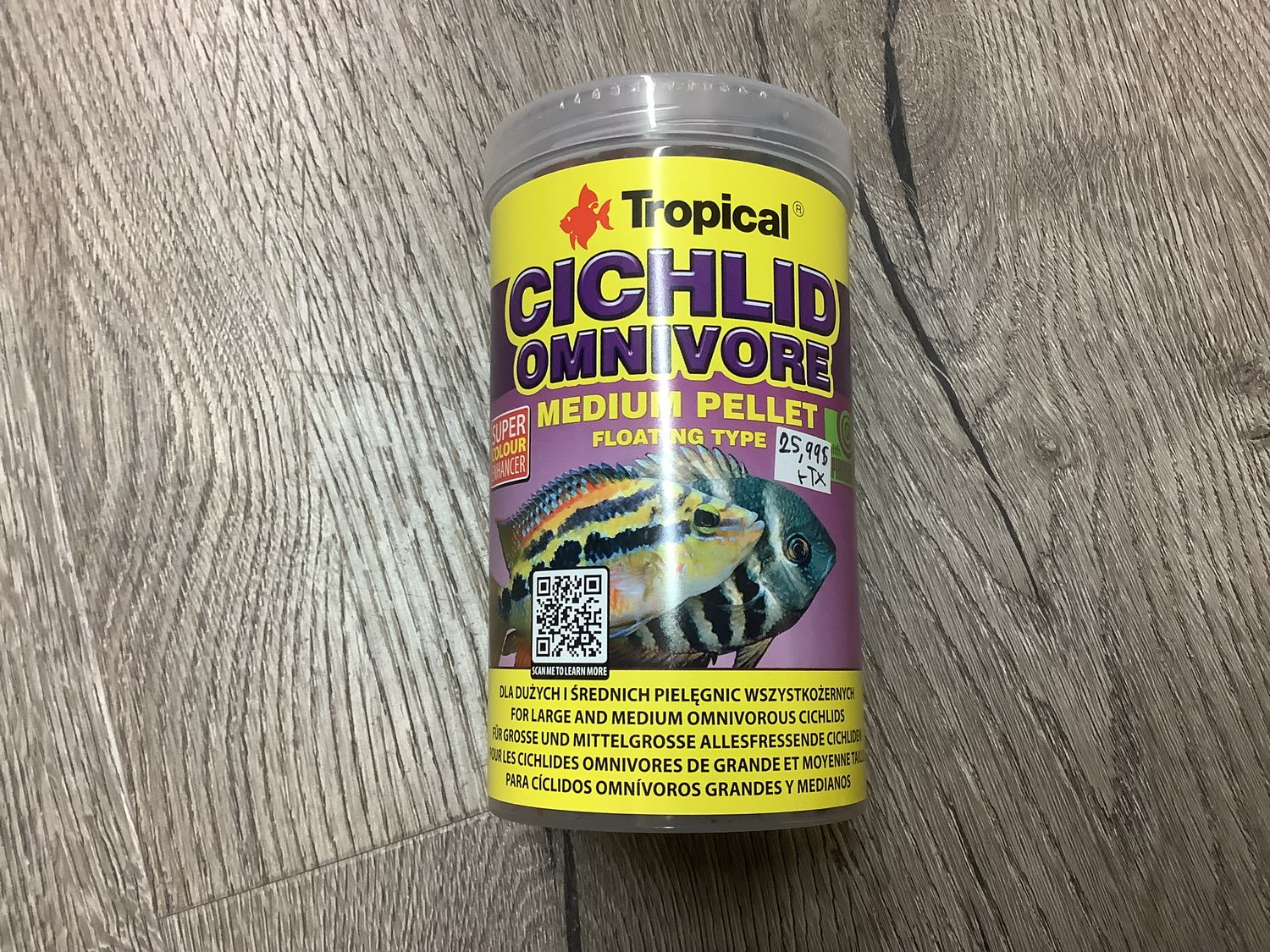 Food Floating pellets for omnivorous cichlids - 180 g