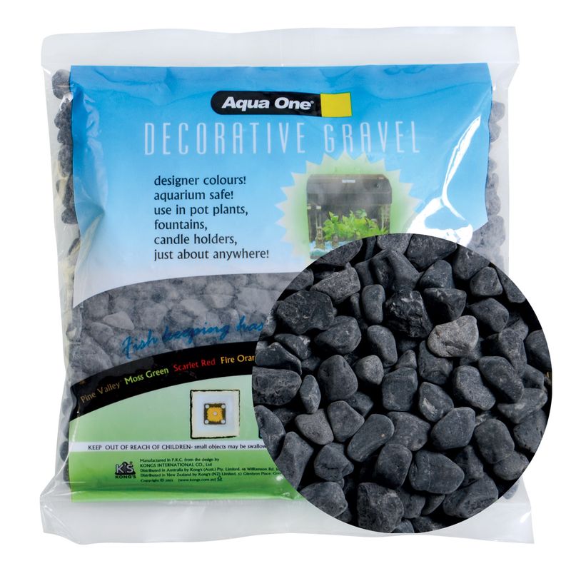Decorative gravel for Betta fish - Black Ice - 500 g
