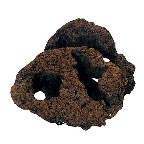 Carved Lava Rock - Medium with 1 hole