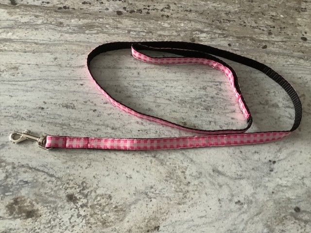 Pink leash for dog and cat