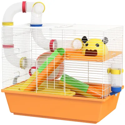 Medium Yellow tunnel rodent cage