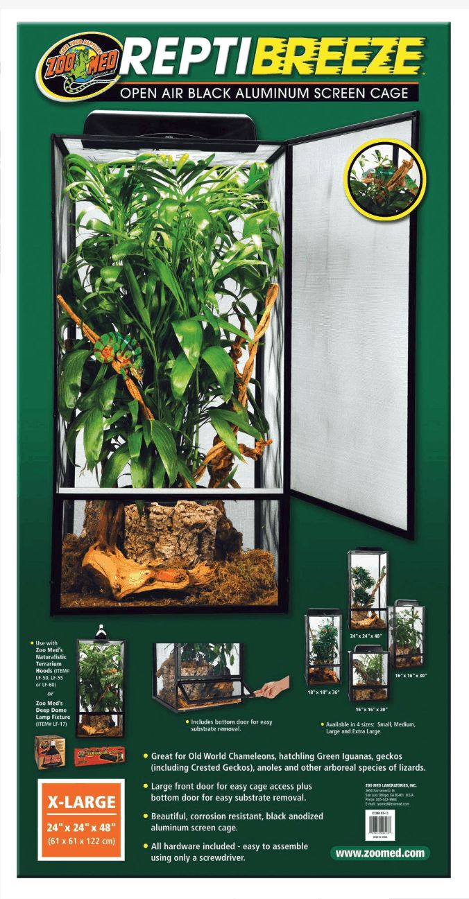 Reptibreeze XL wire mesh terrarium