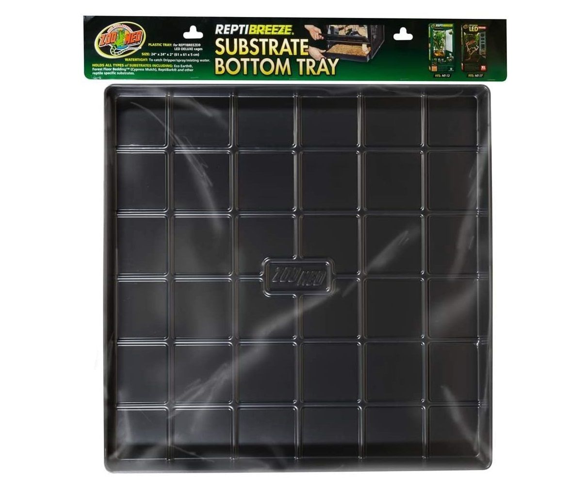 ReptiBreeze® Large Substrate Bottom Tray 18 X 18''