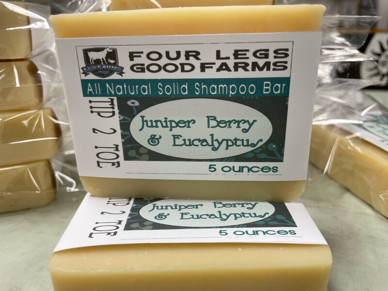 Coconut Water Luxury Shampoo Bar Scented with Juniper Berry and Eucalyptus