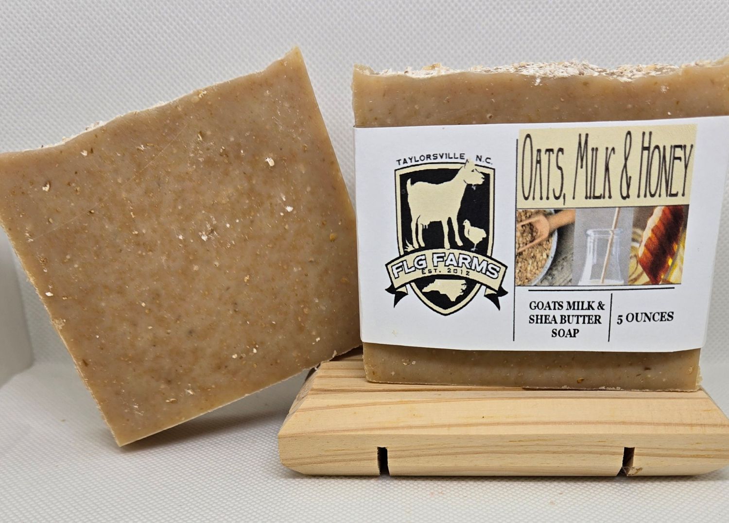 Oats, Milk &amp; Honey Scented Goat&#39;s Milk and Shea Butter Soap
