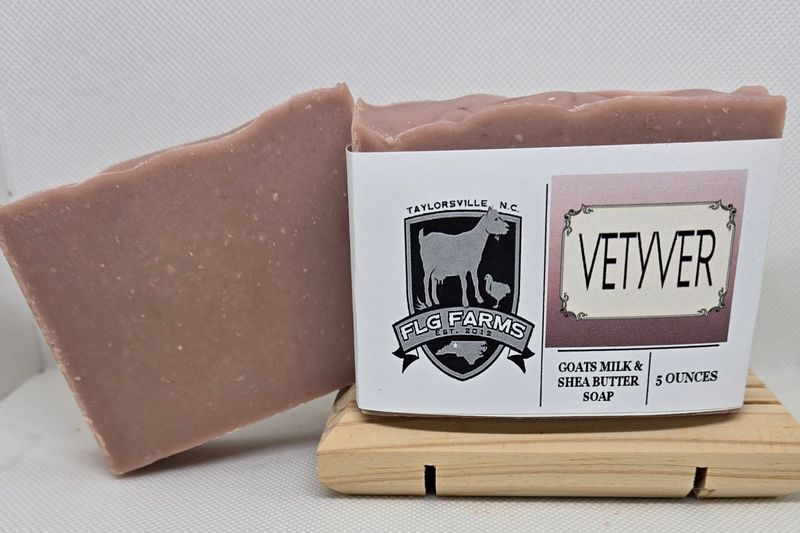 Vetyver Scented Goat&#39;s Milk And Shea Butter Soap