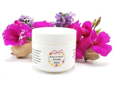 ANXIETY RELIEF BUTTER - This blend promotes a relaxed state of mind by turning off the repeated emotional patterns of scattered, troubling thoughts ANXIETY RELIEF BUTTER - This blend promotes a relaxed state of mind by turning off the repeated emotional patterns of scattered, troubling thoughts