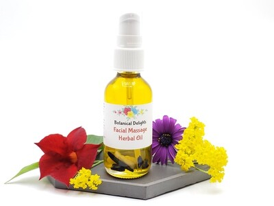 Facial Massage Herbal Serum, Lymph Drainage