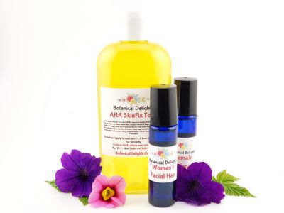 Womens Hair Growth Inhibitor, Female Balance Roller and Toner  Set - Hirsutism