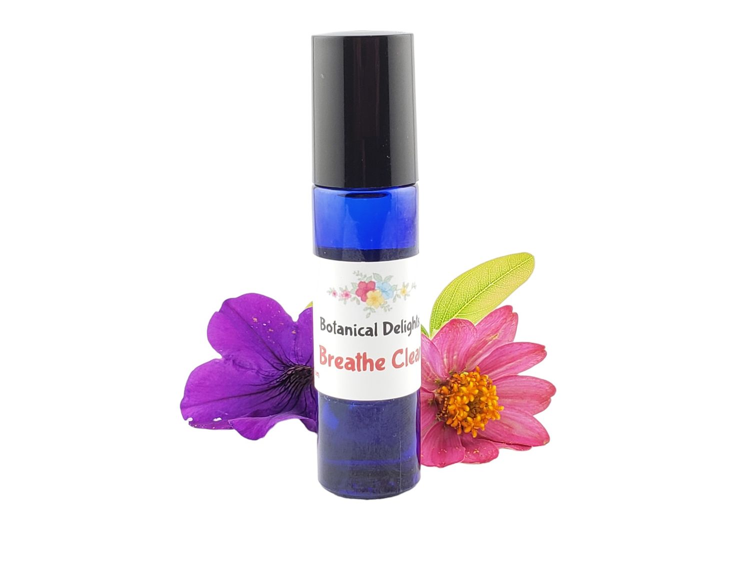 Breathe Clear - Sinus Pressure Essential Oil Roller or Inhaler, Style: Roller