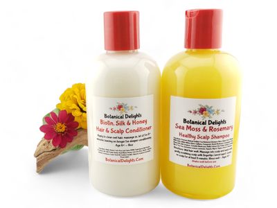 Sea Moss &amp; Rosemary Scalp Balancing Botanical Shampoo &amp; Conditioner