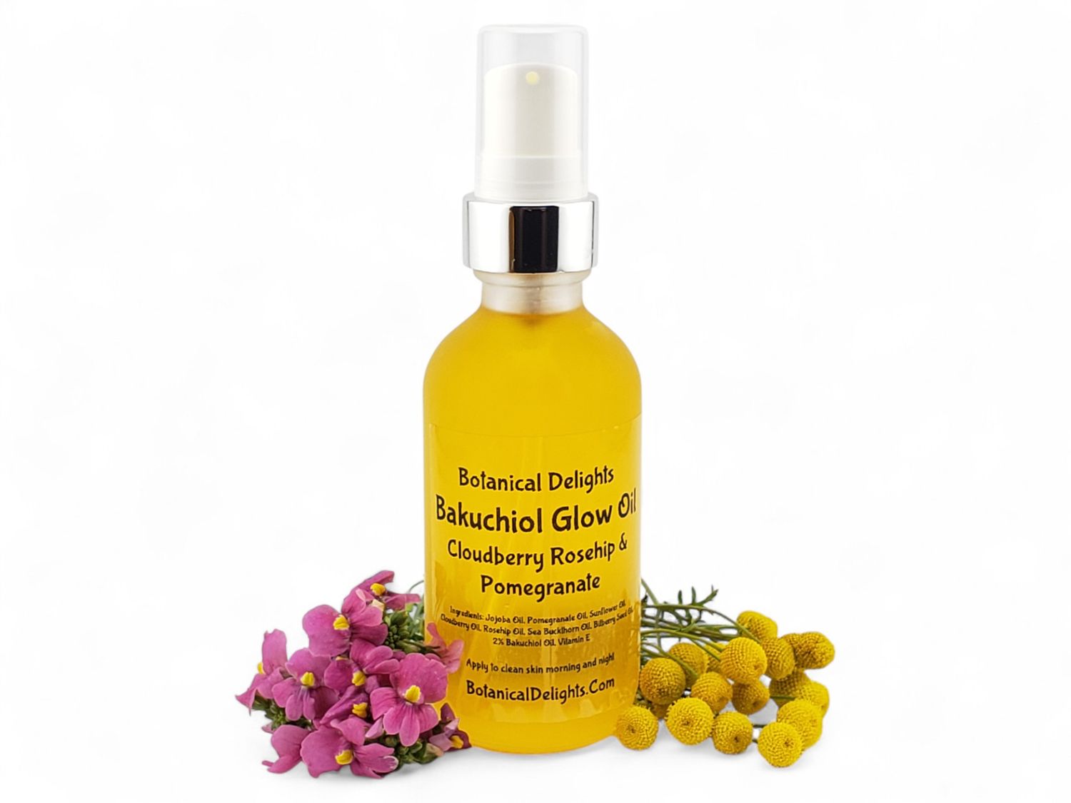 Bakuchiol Glow Oil with Cloudberry Oil, Rosehip Oil &amp; Pomegranate Oil