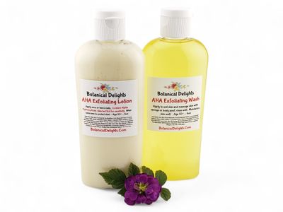 AHA Exfoliating Skin Care - Keratosis Pilaris Lotion &amp;  Body Wash